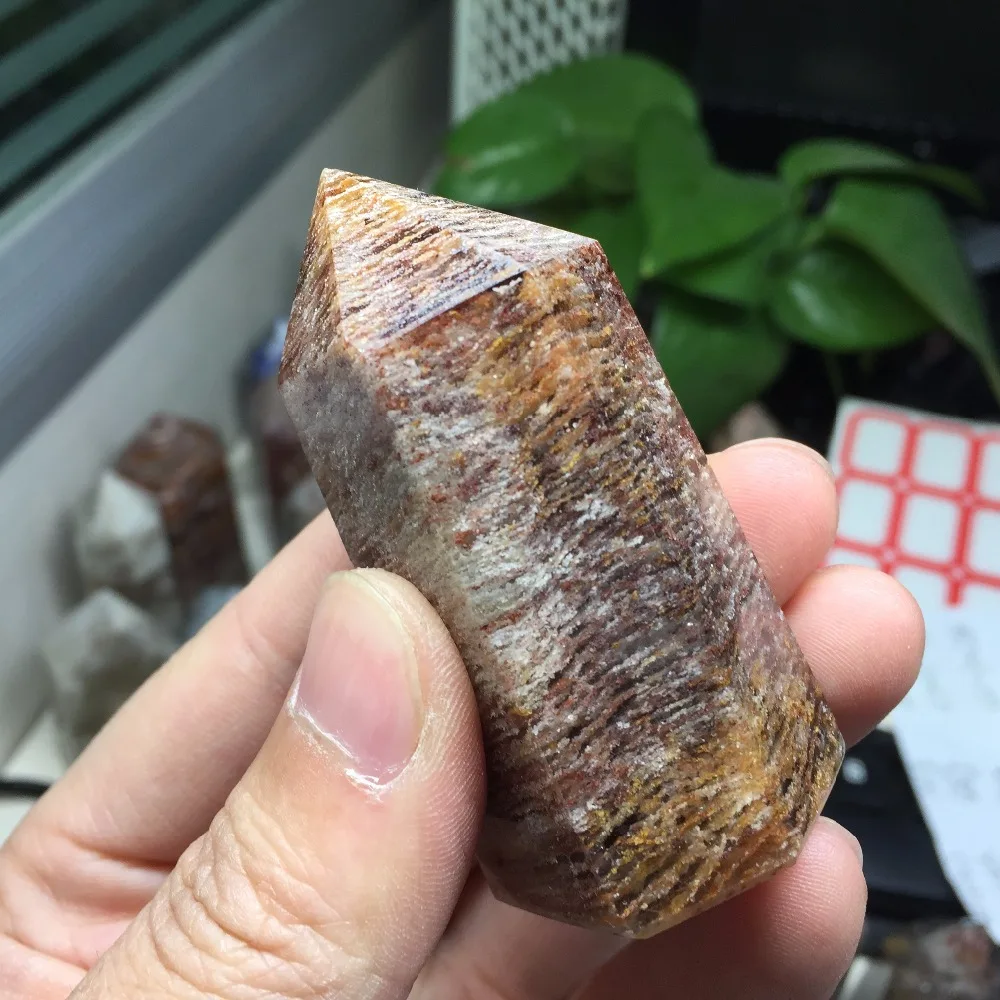 Заживляющий кристалл натуральный чередование фантомный кварц # BH1144 (93 г)