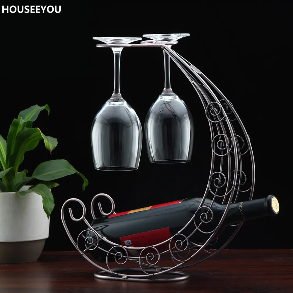 Креативная Винная стойка держатель для бутылок вешалка сушки стаканов Винных