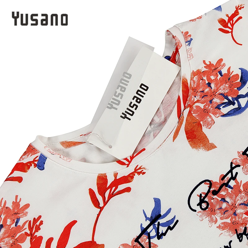 Yusano Cotton Pajamas Women Floral O neck Sleepwear for Girl Sleeveless Top & Long Pants Soft Pijama Feminino Inverno 2017|cotton pajamas|cotton