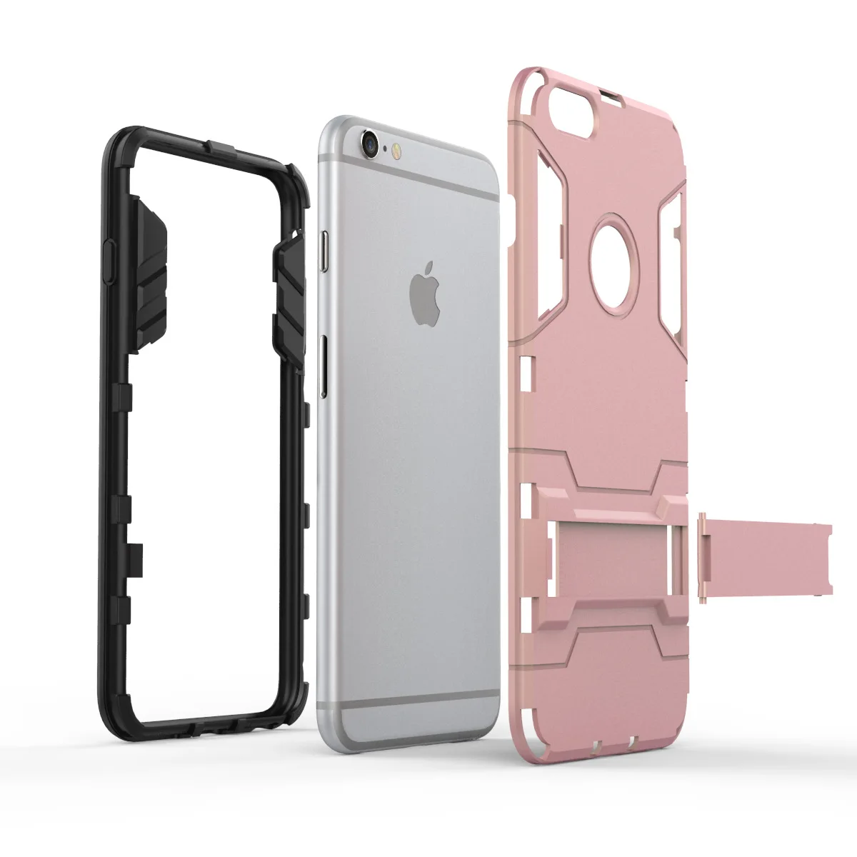 Подходит для iPhone7 розовое золото телефон оболочки кронштейн мобильный защитная