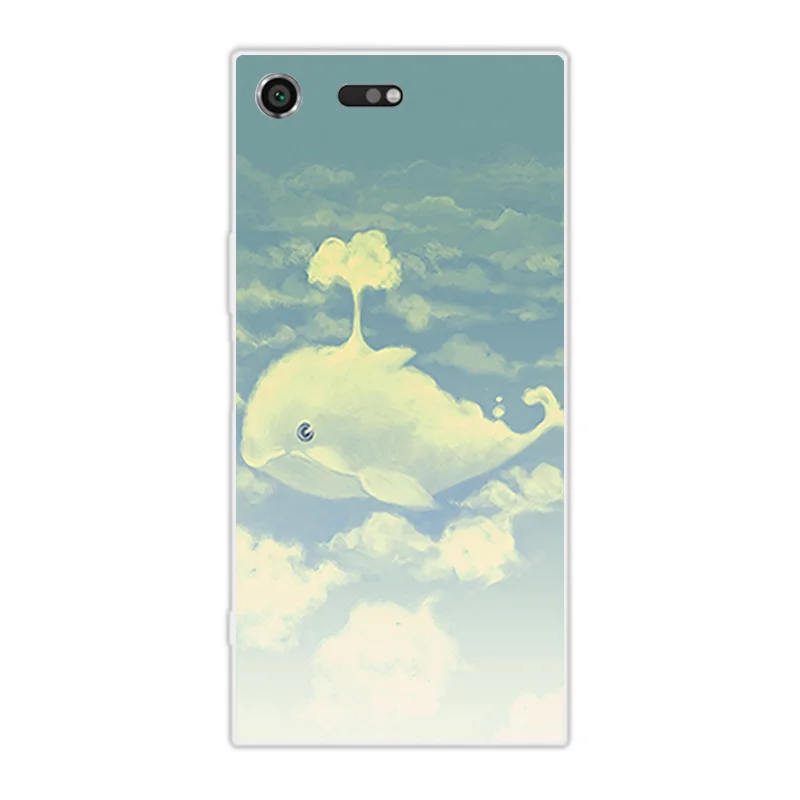 For Sony Xperia XZ Premium TPU Silicone Cute Animal Phone Case Transparent 5.46 inch Covers Coque |