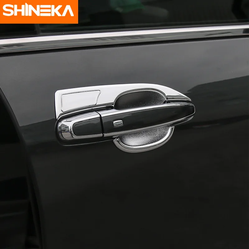 SHINEKA Тюнинг автомобиля Дверная ручка крышка чаши внутреннее украшение отделка