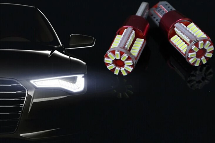 T10 3014 57SMD LED Автомобилей габаритные огни 5 Вт 12 В номерного знака ligths сид w5w w21w c5wled