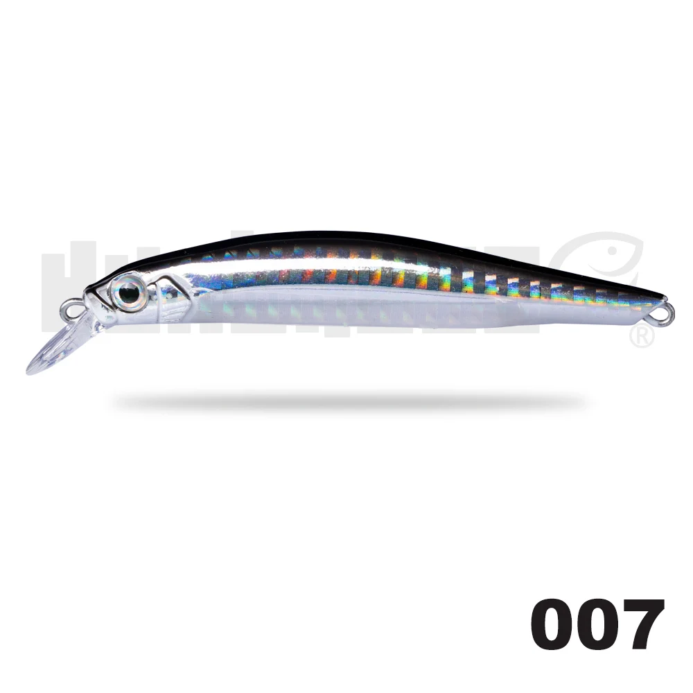 007 Hunthouse artist minnow морская жесткая приманка для рыбалки оседающая на дно Приманка minnow 70 мм 7 г 80 мм 8,5 г тишина для морского баса - Цвет: 007