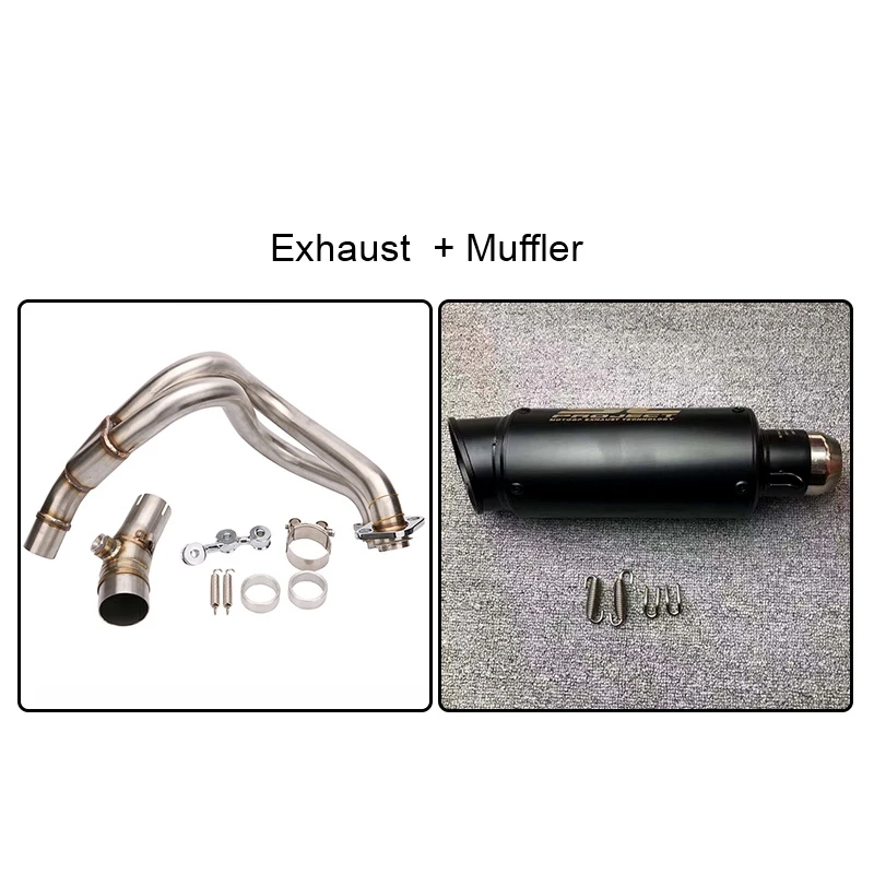 Золотой Слипоны для Kawasaki ER6N ER-6N ER-6F ER6F ниндзя 650R 2012- мотоцикл выхлопной глушитель выхлопной трубы заголовок Труба среднего звена - Цвет: Золотой