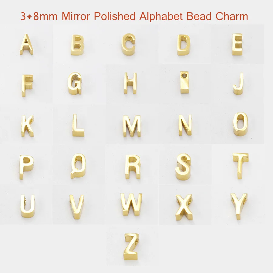 

26Pcs Mix 26 English letters Charms for DIY Necklace Bracelets Pendants Jewelry Making Beads Connector Accessories Charms