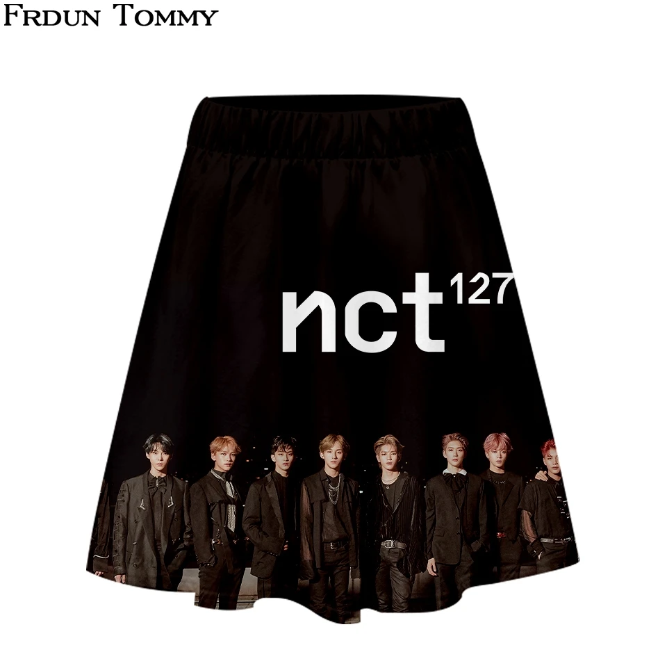 Короткая юбка NCT 127 красивая футболка с коротким рукавом и короткая комплект из