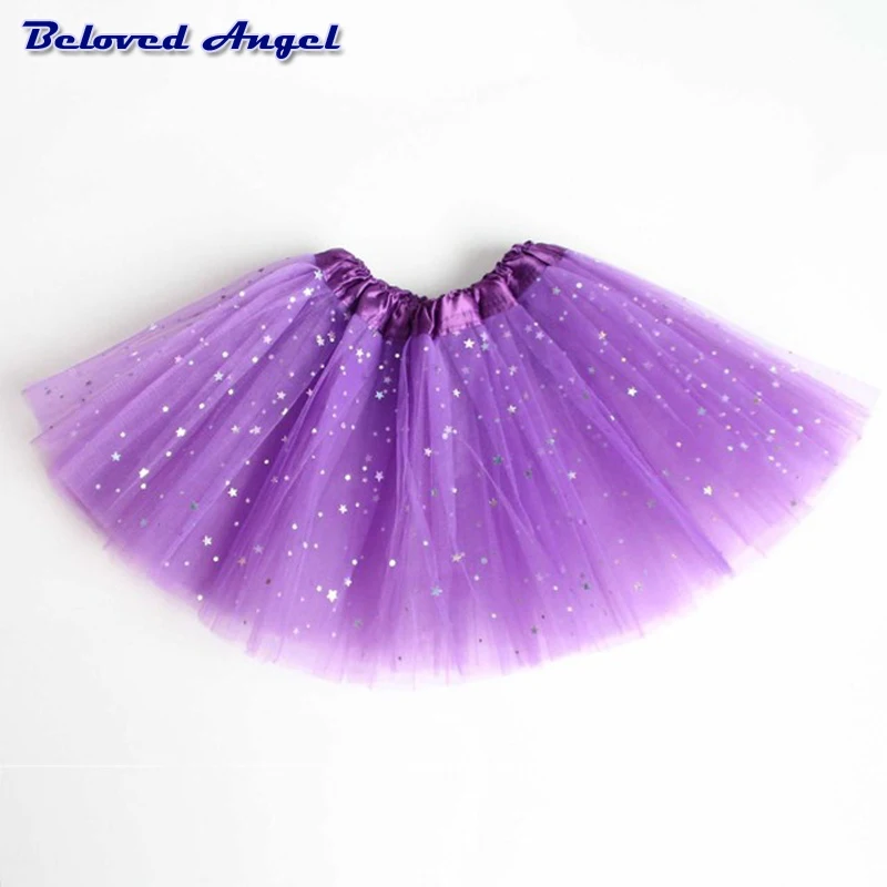 

Baby Princess Tutu Skirt Girls Kids Party Ballet Dance Wear Pettiskirt Clothes 15 colors Star Print Mesh Girls Chiffon Skirts