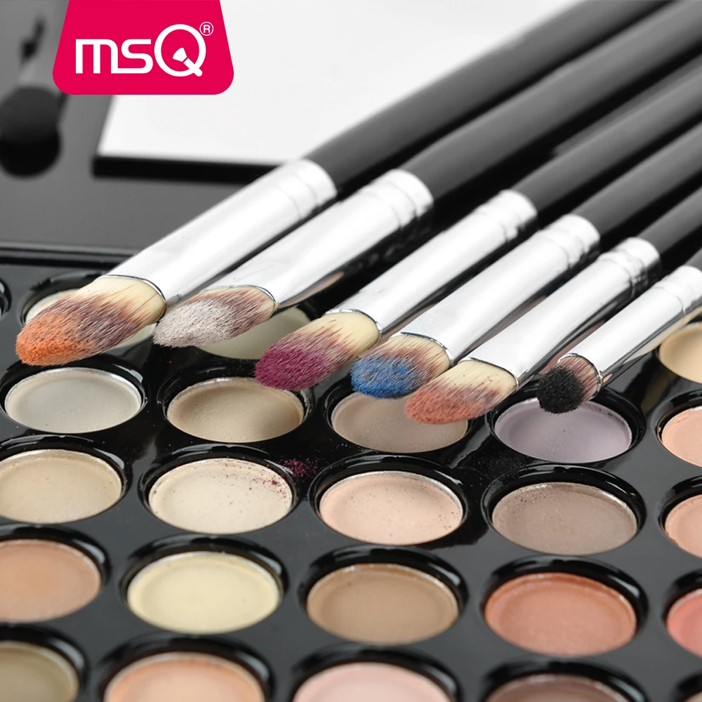 Набор кистей для макияжа MSQ 6 шт. профессиональная кисть теней век растушевка