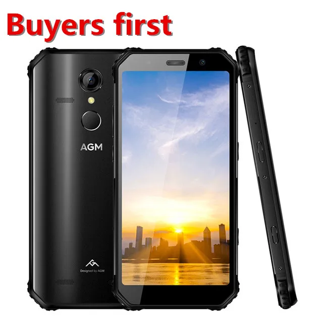 AGM A9 смартфон с 5 99 дюймовым дисплеем восьмиядерным процессором Snapdragon 450 ОЗУ 3 ГБ