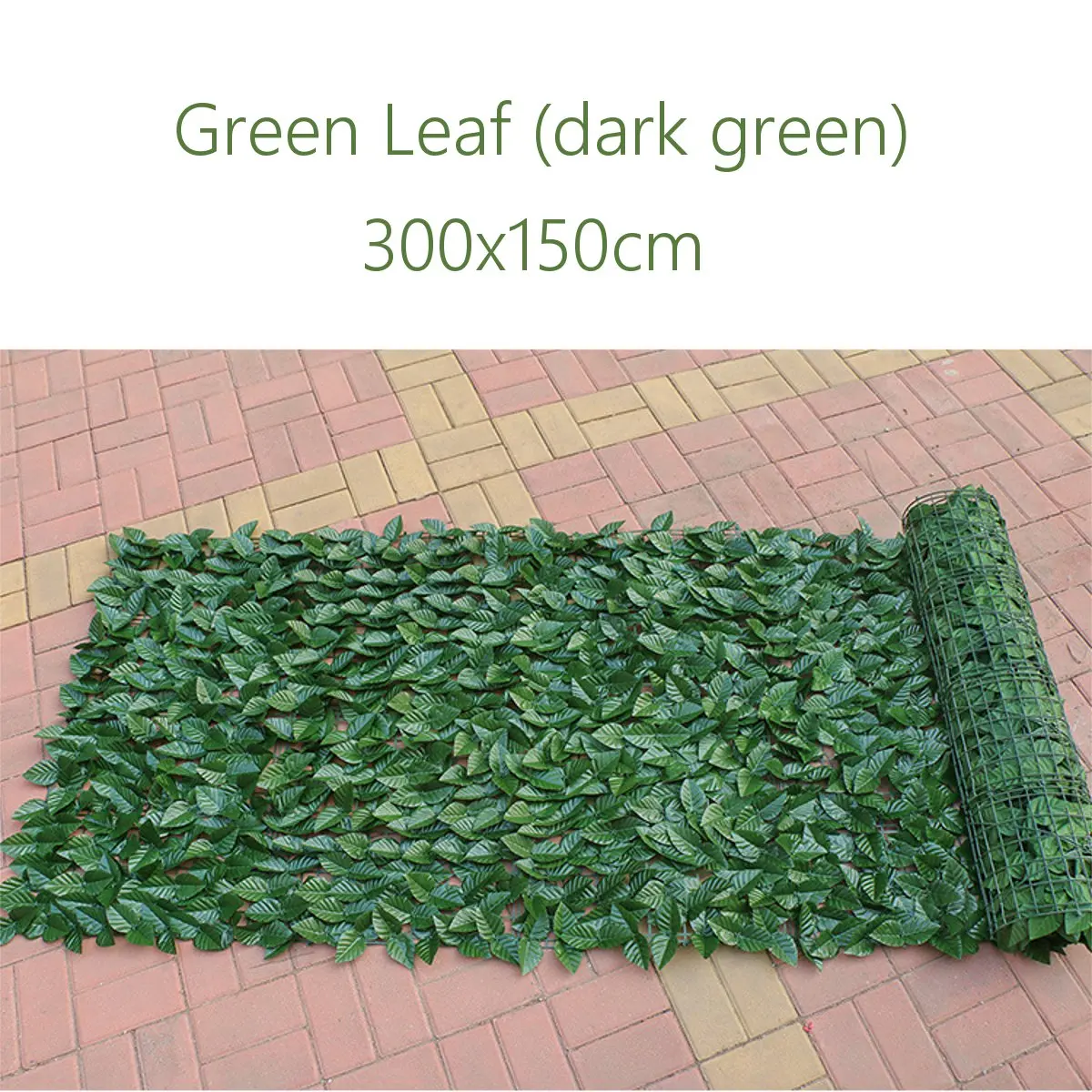 Dark Green Leaf Искусственный забор, экран 300x150 см, декоративные растения, листья, свадебные фоновые панели, наружное Украшение стен, зелени - Цвет: Dark Green Leaf