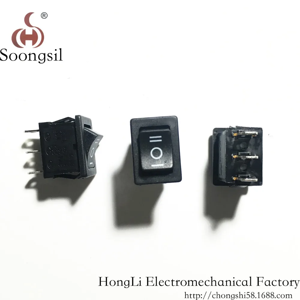 Кулисный Переключатель Mini On/Off/On фиксирующий 3-контактный 3-позиционный