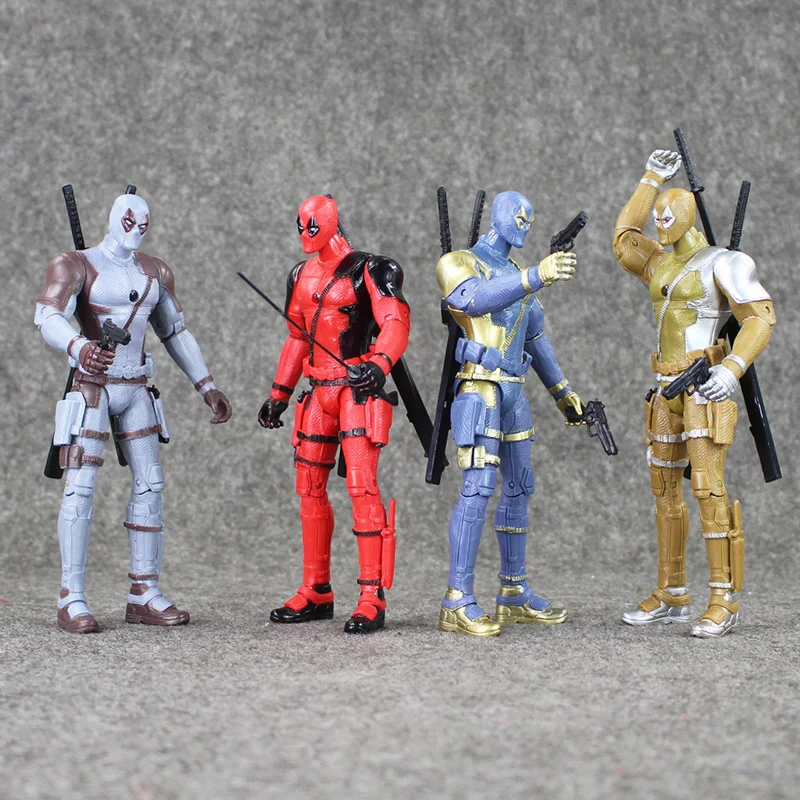 4 шт./партия 18 см X-men Deadpool Wade Winston Wilson с оружием | Игрушки и хобби