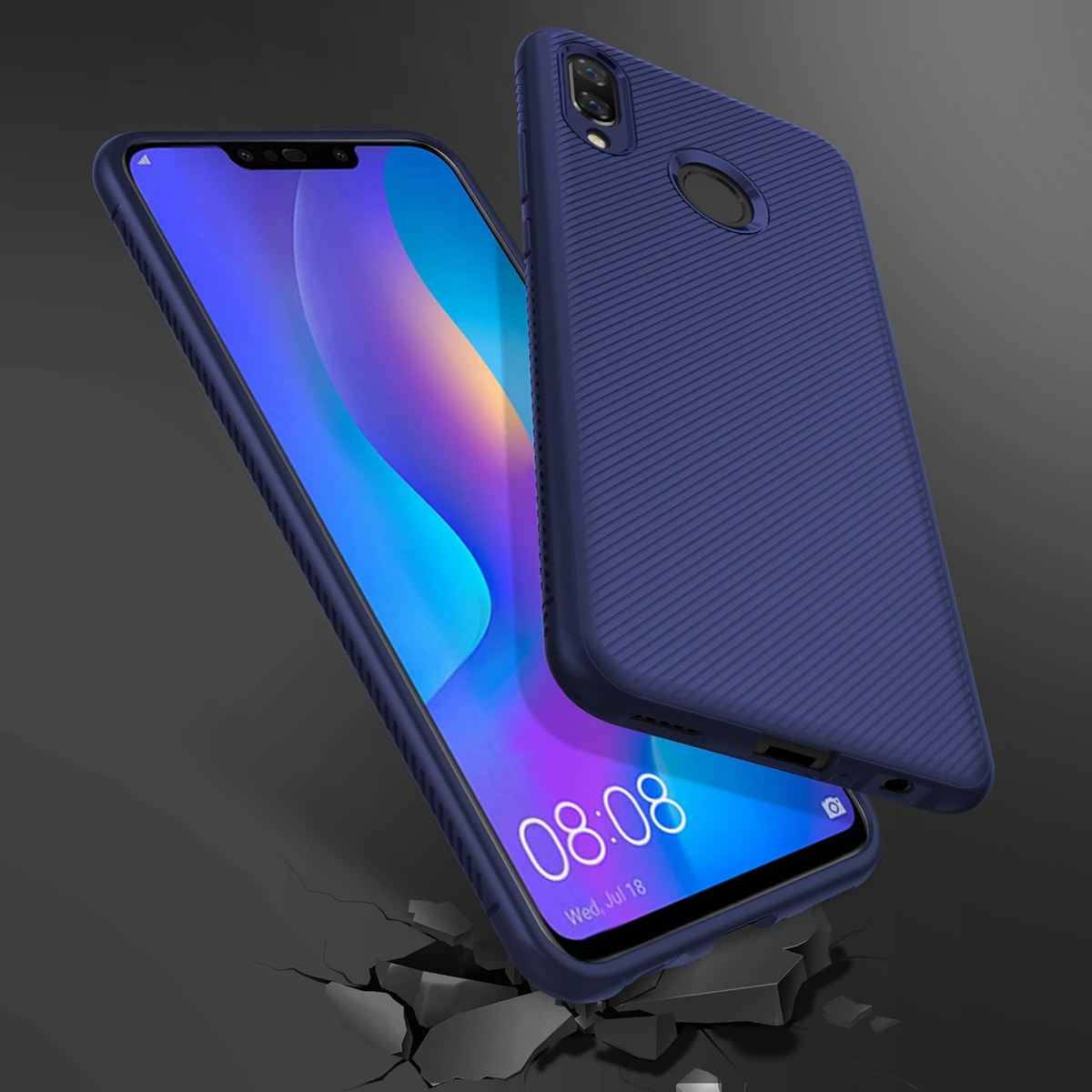 CASEWIN чехол для Xiaomi Mi Play, мягкий силиконовый чехол с текстурой, Ультратонкий матовый чехол из ТПУ для Xiaomi Mi Play, 5,84 дюймов, задняя крышка, противоударный