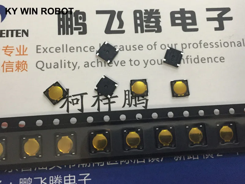

10 PCS/LOT Original Mini SMD 4 pins Membrane Tact Switch 4.5*4.5*0.5 Mobile Camera Button AJ16