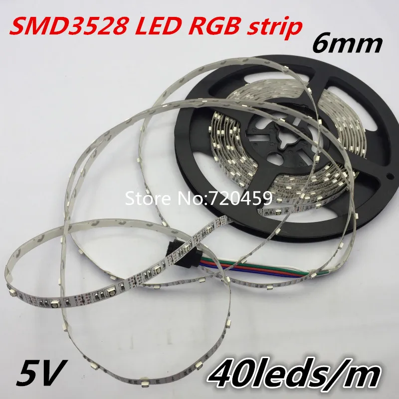 Гибкая светодиодная лента RGB SMD3528 5 в постоянного тока 6 мм В | Лампы и освещение