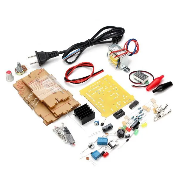2016 NEW DIY Kit LM317 Adjustable Regulated Voltage Step-down Power Supply Suite Module | Электронные компоненты и