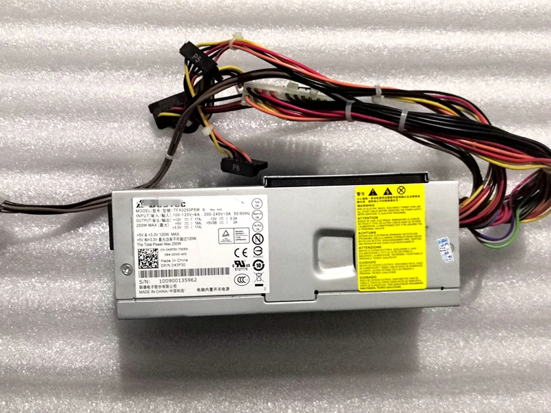 Блок питания для ноутбука Dell V200 220S 230 260 620 I530 531 545 546S XW605/604/602 Питание tfx0250P5W pc6038 TFX0250AWWA PS-5251-06