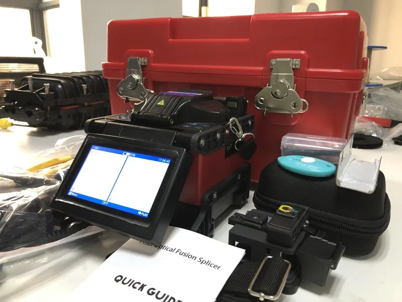FF-740PRO сведение по сердцевине Splicer сплавливания сварочный аппарат для обоих SM и ММ волокна сплайсинга машины