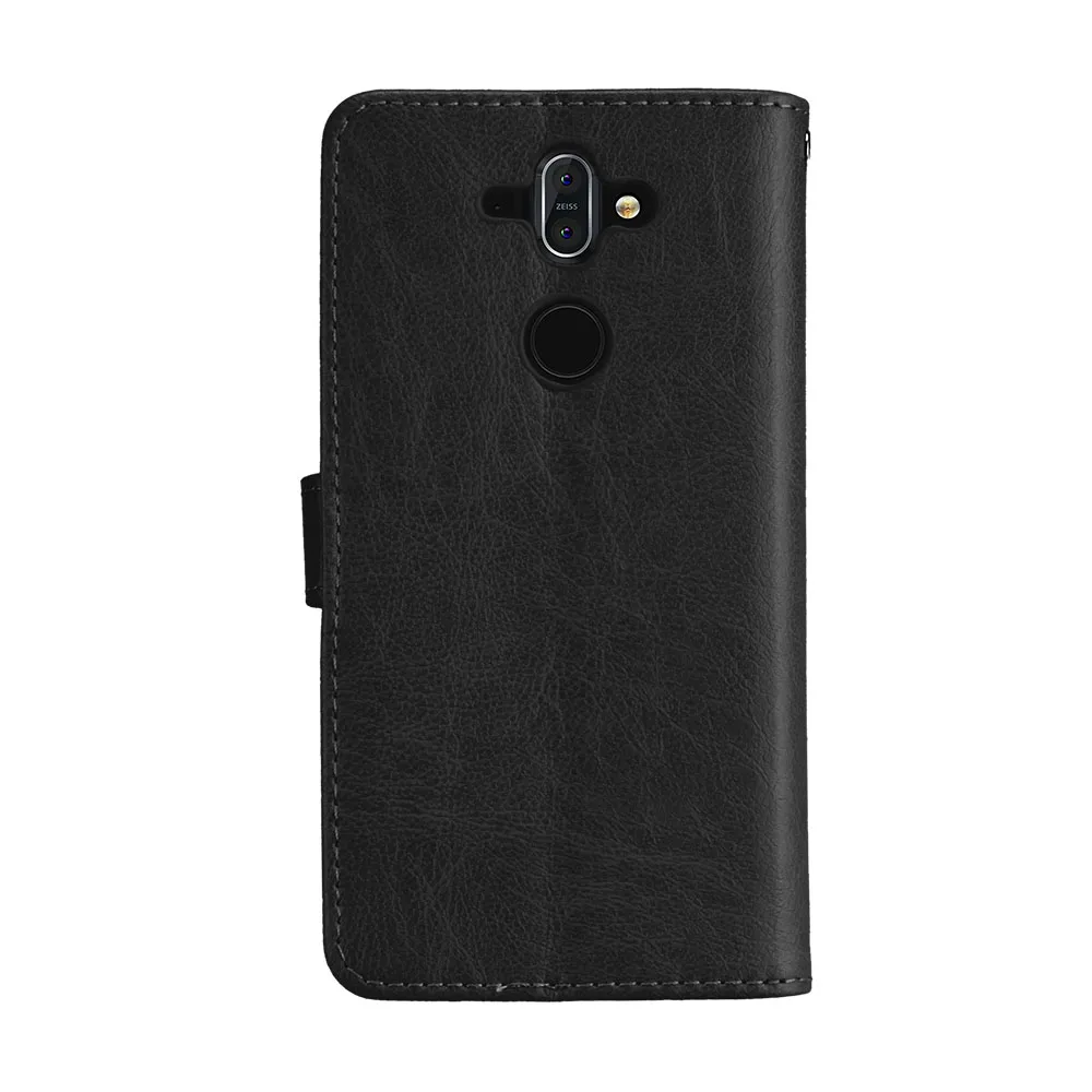 Чехол-бумажник для Nokia 8 Sirocco флип-чехол с подставкой и 3 отделениями карт чехлы из