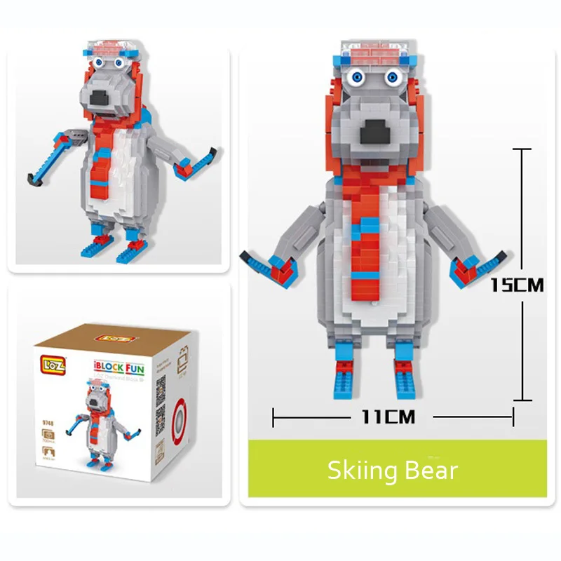 LOZ Polar Bear buliding кирпичей Конструкторы Игрушечные лошадки для детей подарок на день