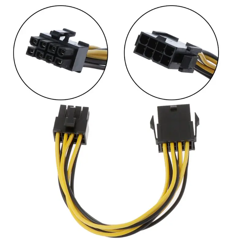 8 Pin до ATX EPS штекер-гнездо удлинитель питания PSU материнская плата кабеля адаптера