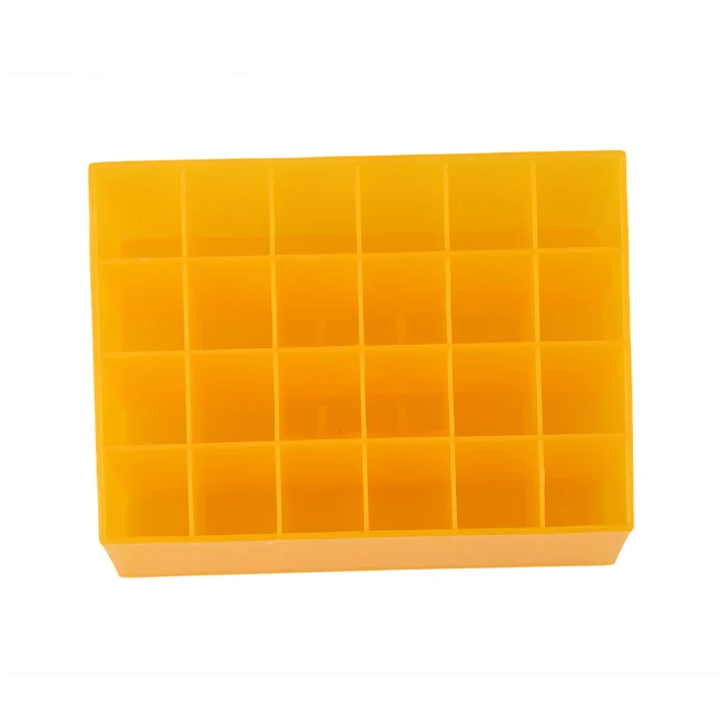 yellow Подставка для помады косметический Органайзер для макияжа пластиковый 24 трапециевидный Дисплей Подставка для помады Чехол Держатель туши для ресниц 1 шт. 880684 - Цвет: yellow
