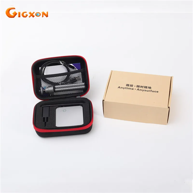 Gigxon 150 дюйм(ов) мини dlp смартфоны g05 pocket wifi android проектор 800*480 беспроводной с android/ios