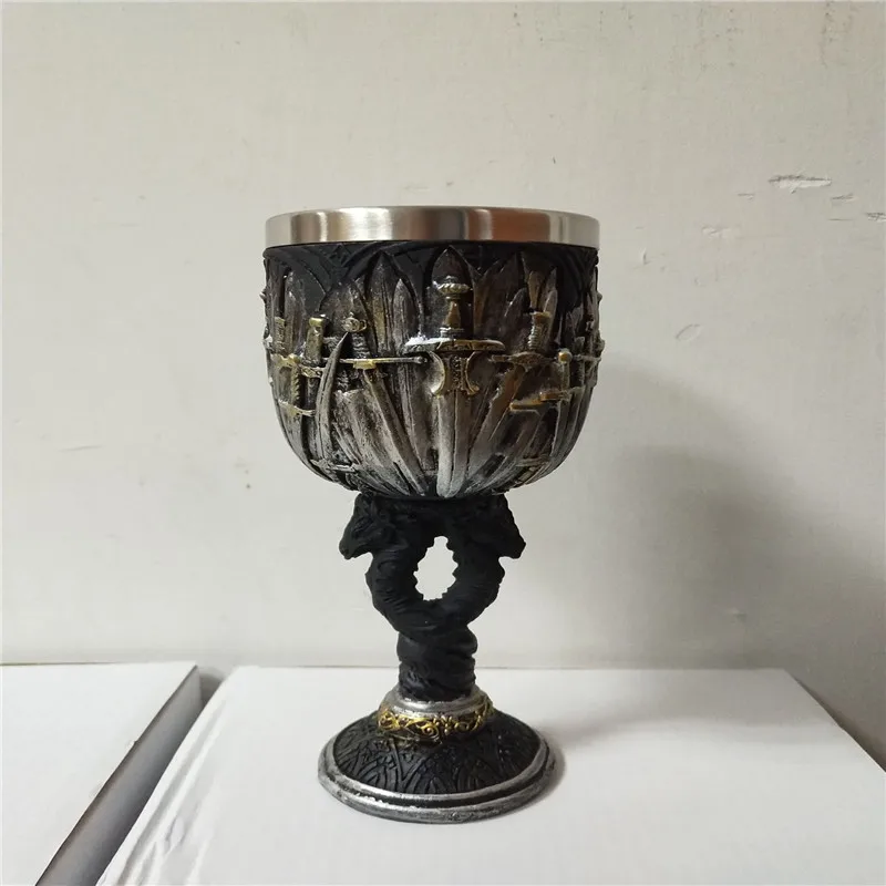 Новое поступление Игра престолов из нержавеющей стали и смолы 3D кружка для пива