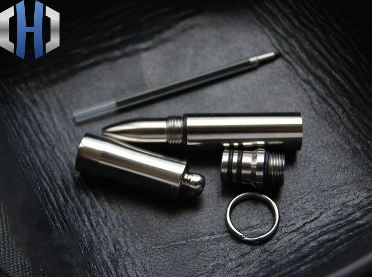 EDC Titanium ручка для ключей портативная маленькая улицы металлическая шариковая