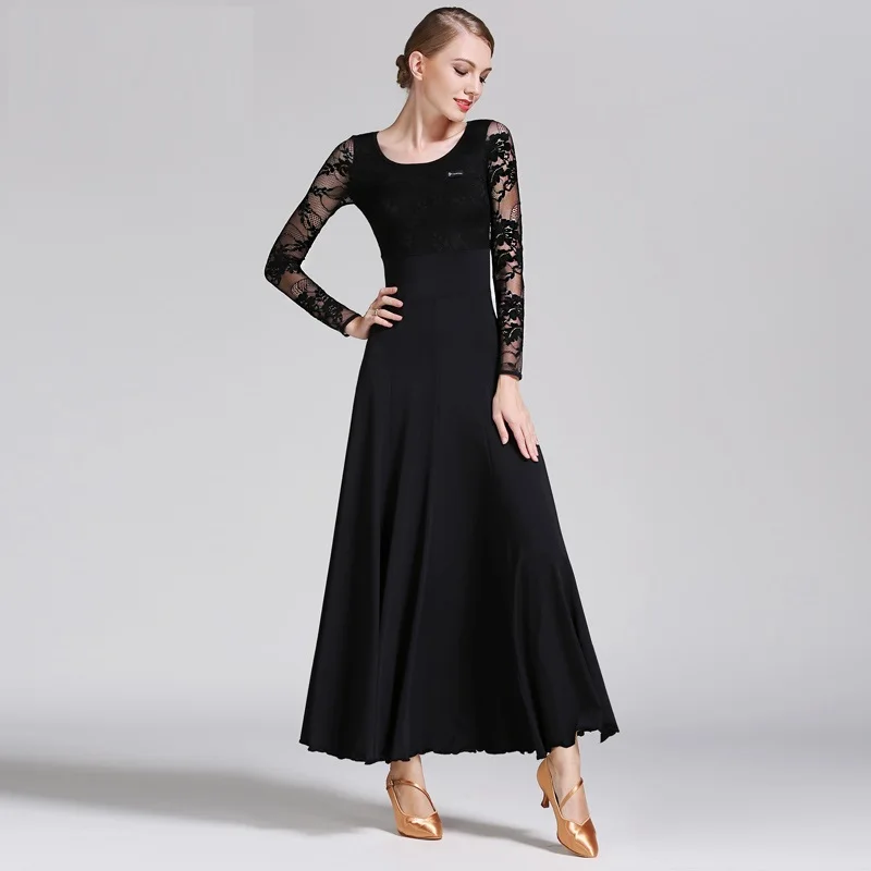 Latin Dance Dresses Ladies Skirts Present Women Vintage Ballroom Waltz Professional Womens B-6068 | Тематическая одежда и