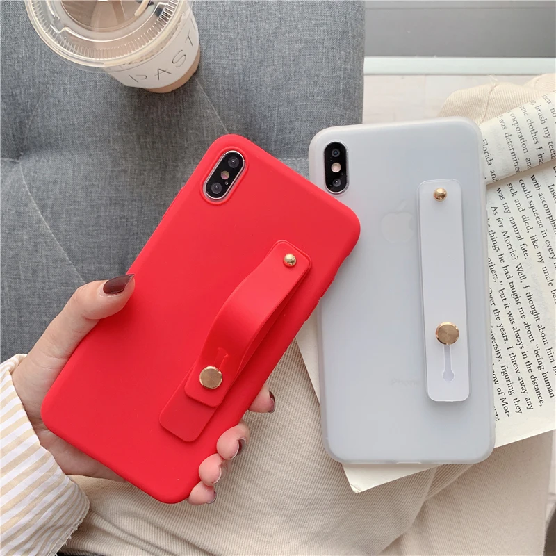 Ainike силиконовый браслет для рук чехол на запястье подставка мягкий TPU iPhone 5S SE 6 6splus