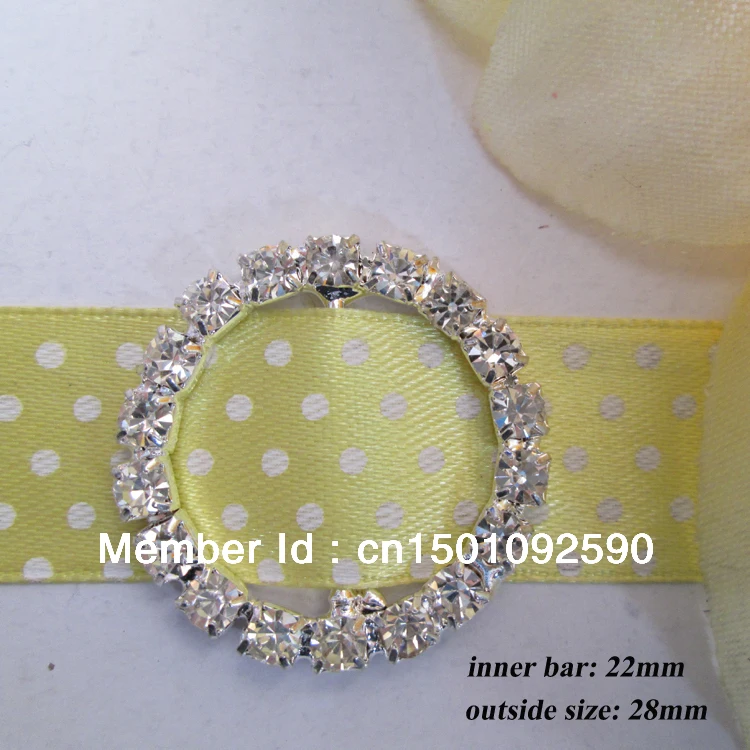 10 шт. круглые стразы с кристаллами пряжка пригласительная Лента слайдер 22 мм|ribbon