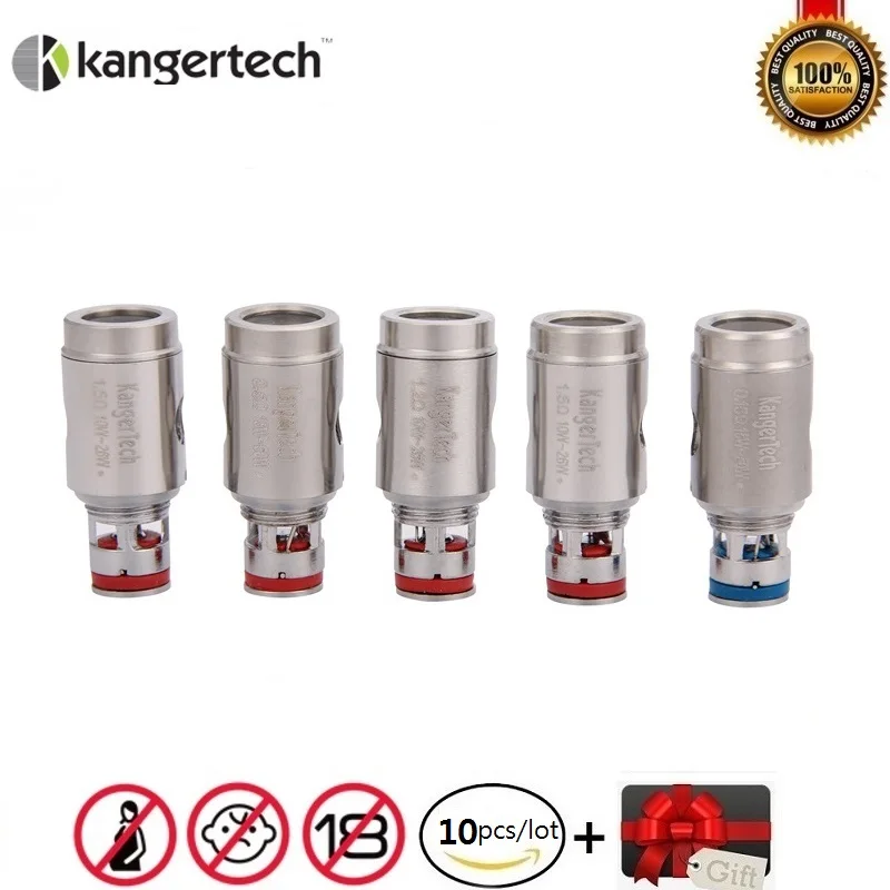 

10pcs/lot KangerTech SSOCC Stainless Steel Organic Cotton Coil for Subtank Series Toptank Nebox NI 200 0.15ohm 0.5ohm occ Coils