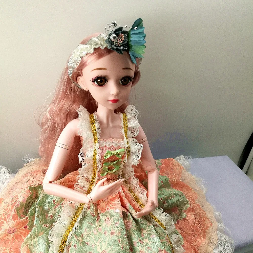 BJD кукла 1/3 коричневые глаза с BJD одежда обувь 60 см Кукла девочка подарок игрушки ручной работы силиконовая кукла реборн модная игрушка для детей