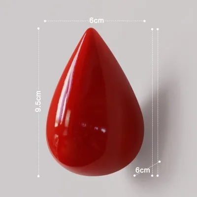 

Практичная Капля воды Форма дома смолы настенная вешалка для ванной двери пальто вешалка для шляп держатель с одним крючком для украшения комнаты