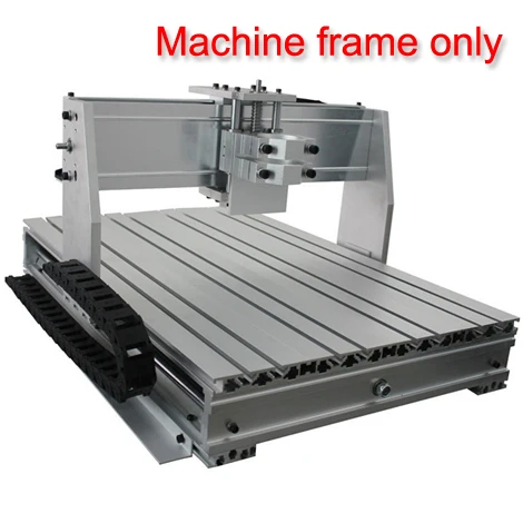CNC 6040 USB Mach3 управление 2.2квт 4 оси ЧПУ маршрутизатор ЧПУ резьба по дереву деревообрабатывающий фрезерный гравер машина с охлаждением - Цвет: 6040 machine frame