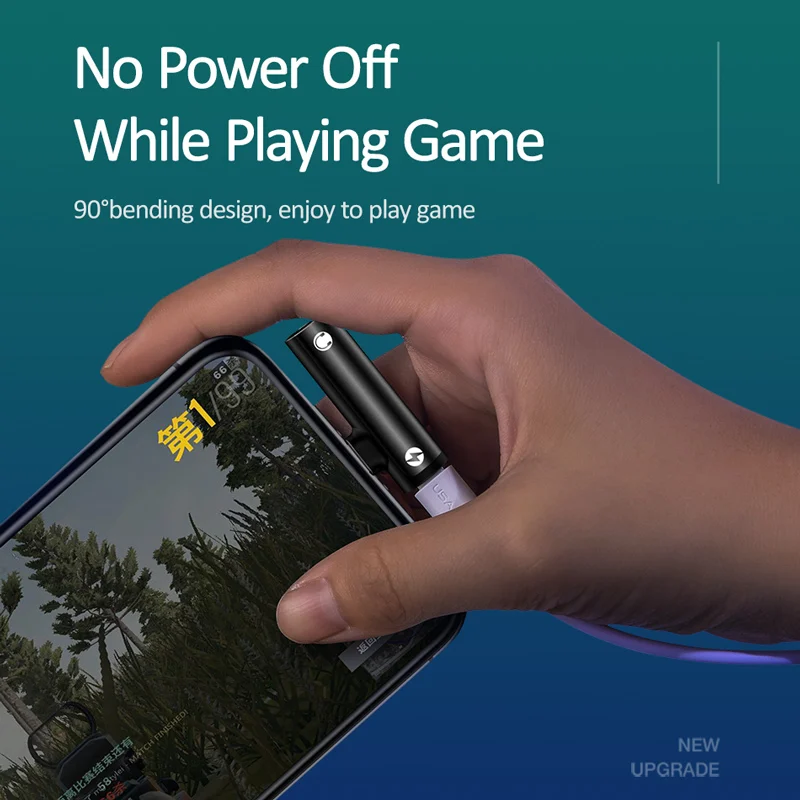USAMS Aux аудио кабель адаптер Lightning до 3 5 мм наушники двойной lightning для iPhone 8 7X6 OTG |