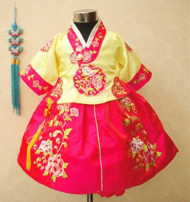 

Children Hanbok Dress Girls Nalnational Costume Hanfu Dress Princess Children Hanfu Dresses Dance Costume Ethnic Clothing
