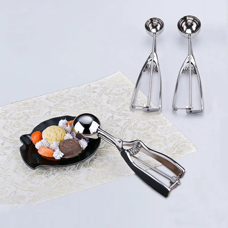 Stainless Steel Ice Cream Spoon DIY Potato Watermelon Fruit Dig Scoop Ball Maker Stacks Kitchen Accessories | Дом и сад