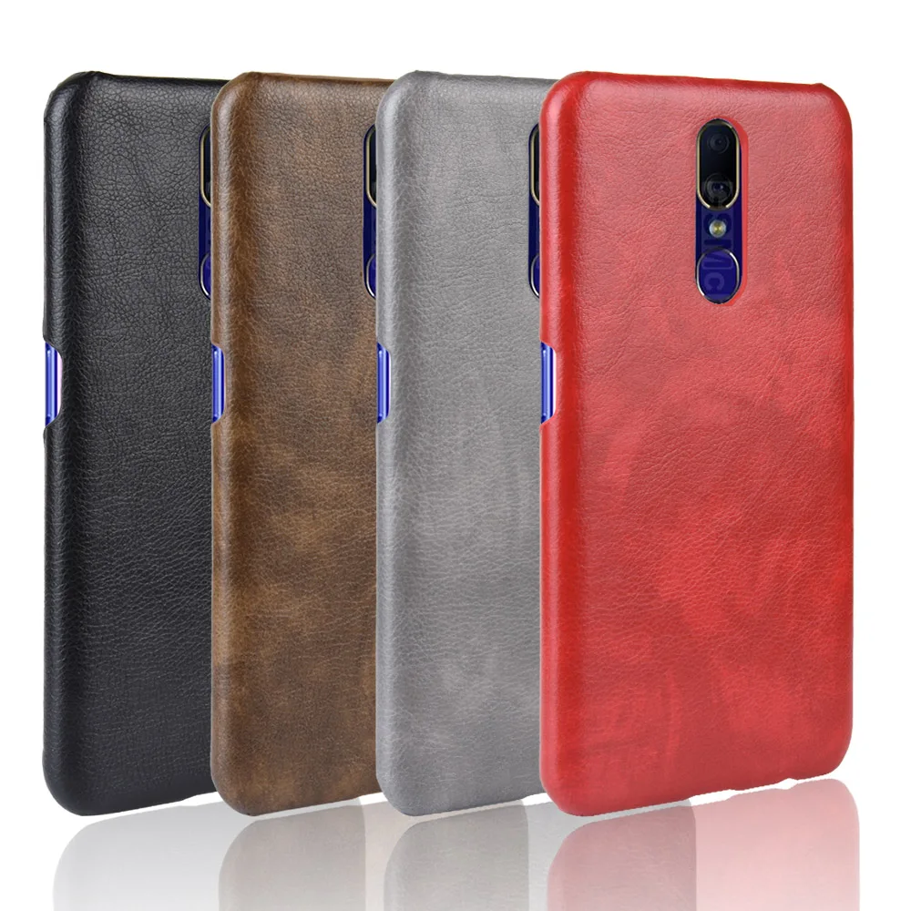 Litchi Leather Case for OPPO F11 F9 A9 A7 A7X A5 A5S R17 Pro A1K Find X Realme 3 Reno 10X Zoom Cover PU Hard Phone Cases |