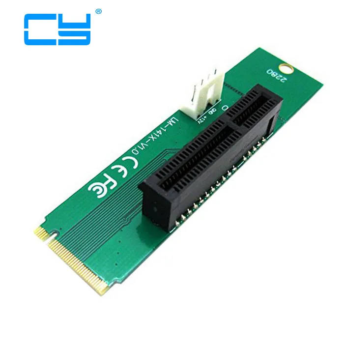 PCIE pci express PCI Express E 4X Female x4 to NGFF M.2 M Ключ адаптер конвертер карта с кабелем питания|pci