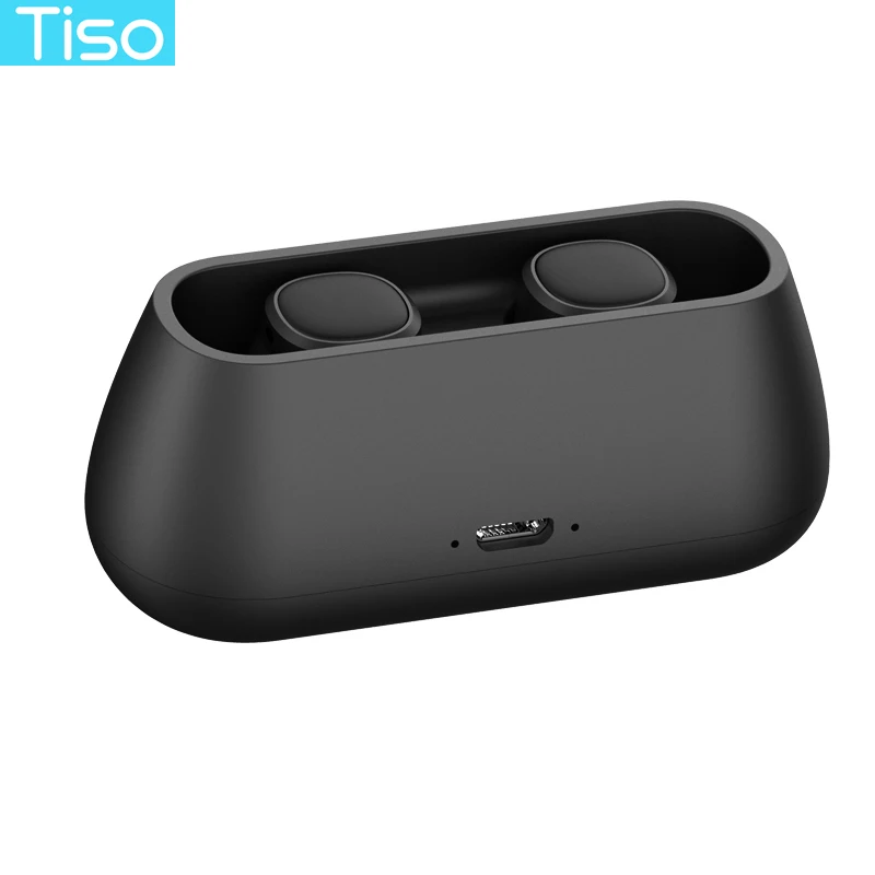Tiso i4 TWS наушники 5,0 Bluetooth беспроводные наушники Магнитный дизайн встроенный двойной микрофон и 500 мАч Внешний аккумулятор зарядная коробка