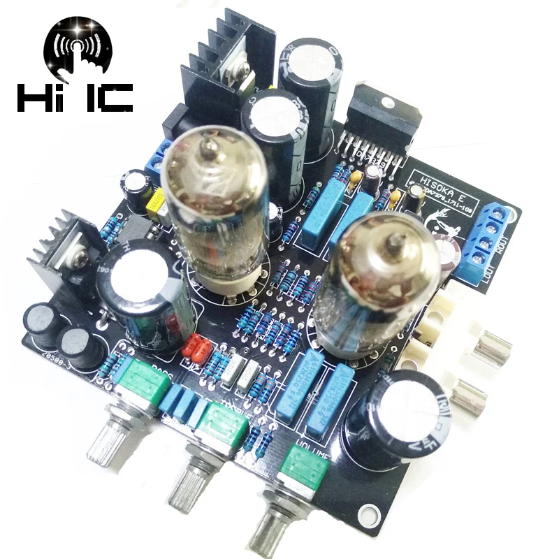 6N3 Drive TDA7379 вакуумный трубный усилитель стерео Hi Fi предварительный 38 Вт + DC 12