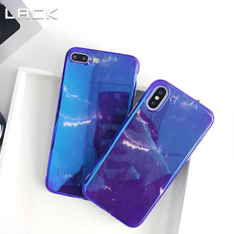 LACK Abstract Marble Phone Case For iphone 7 6 6s 8 Plus Blue Ray Love Heart Soft Cases X Shiny Smooth Back Cover Bag |