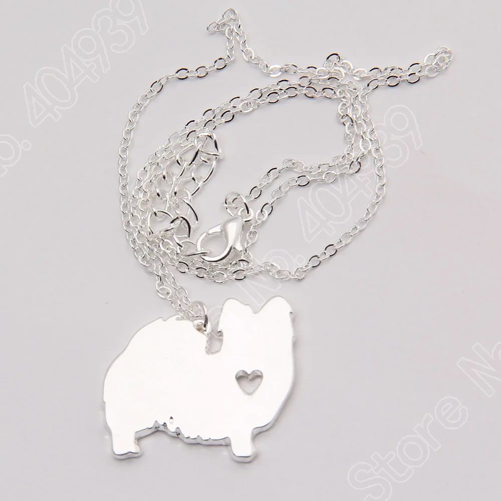 Женское Ожерелье бабочка с подвеской в виде щенка сердца собаки|necklaces & pendants|dog