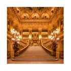 Фон Laeacco для фотосъемки в старинном стиле с изобрасветильник ением дворца, блестящей лестницы фонарь вечеринки, интерьера, для фотостудии