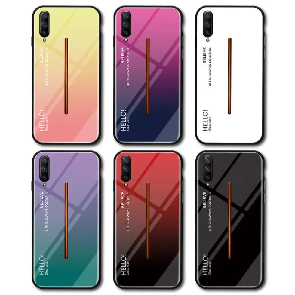 For Vivo iQOO iQ00 1QOO 1Q00 Case Slim Gradient Color Tempered Glass Silicone Soft Frame Shockproof Phone Protection Cover |