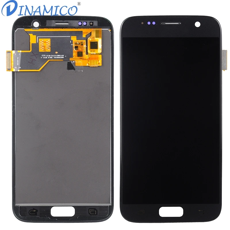 Dinamico S7 lcd для samsung Galaxy S7 дисплей G930F G930L G930S G930 lcd кодирующий преобразователь сенсорного экрана в сборе Замена