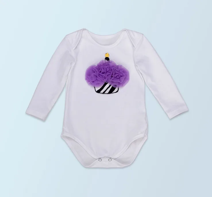 Кружевные комбинезоны с оборками для 1 го дня рождения Летние Боди Детские